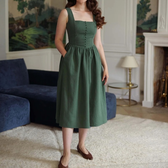 Gaala x Shirinatra Lizzy Pinafore Dirndl Dress, Red Size 40 Large. Sold Out! - Picture 11 of 12